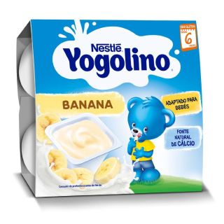 NESTLE Yogolino, gustare, cu cereale si banane, 4x100 g