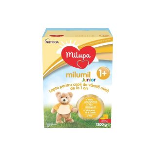 MILUPA Junior 1+, formula speciala lapte praf, de crestere, 1200 g