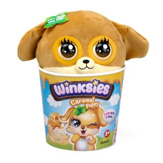 WINKSIES Caramel Puppy, jucarie de plus, catelus interactiv