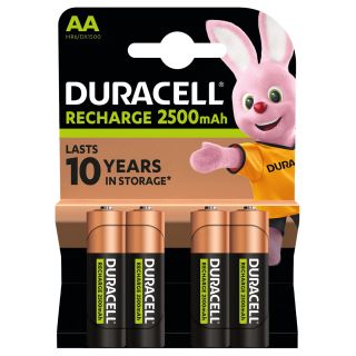 DURACELL Recharge, acumulatori, AA 2500 mAh, 4 buc