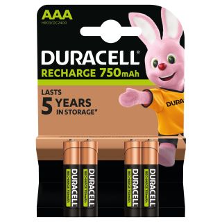 DURACELL Recharge, acumulatori, AAA 750 mAh, 4 buc