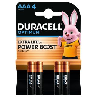 DURACELL Optimum AAA, baterii, 4 buc