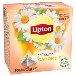 LIPTON Infusion, ceai, musetel, 20 pliculete piramidale