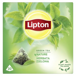 LIPTON Nature, ceai, Verde, 20 pliculete piramidale