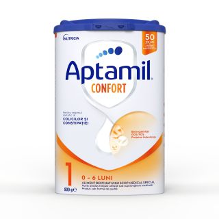 APTAMIL Confort 1 Nutricia, formula speciala lapte praf, 0-6 luni, 800 g