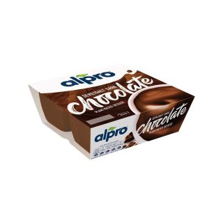 ALPRO Dessert Gusto Cioccolato Fondente, gustare, desert din soia, cu ciocolata neagra, 4x125 g