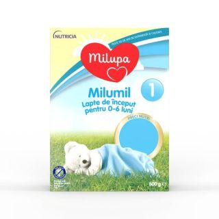 MILUPA Milumil 1, formula speciala lapte praf, de inceput de la nastere, 600 g