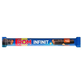 ROM Infinit, tableta de ciocolata, cu rom, biscuiti si nuci, 37 g, 1 buc