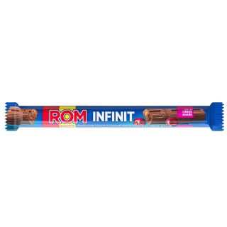 ROM Infinit, tableta de ciocolata, cu lapte si cirese amare, 38 g, 1 buc