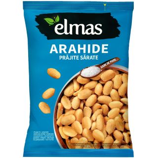 ELMAS, arahide, decojite, prajite, cu sare, 300 g, 1 buc