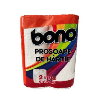 BONO, prosop hartie bucatarie, 2 straturi, 2 role