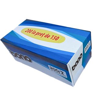 BONO, servetele hartie, 2 straturi, 200 bucati la pret de 150 bucati