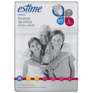 ESTIME Dinamic, scutece pentru adulti, L, 30 buc