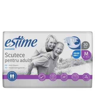ESTIME Economic, scutece pentru adulti, M, 30 buc