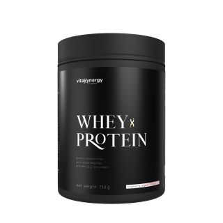 VITAXYNERGY it's optimal, pudra proteica, din zer, cu aroma de zmeura si iaurt, 750g