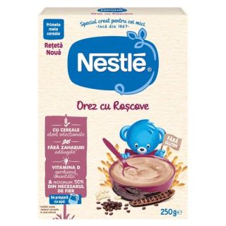 NESTLE Baby, cereale, cu orez si roscove, 250 g