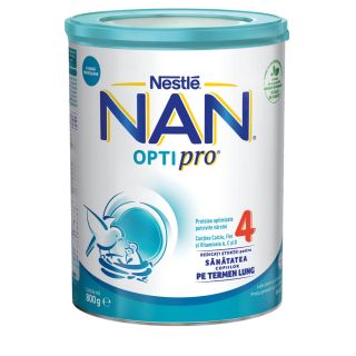 NESTLE NAN Optipro 4, formula speciala lapte praf, de continuare de la 2 ani, 800 g