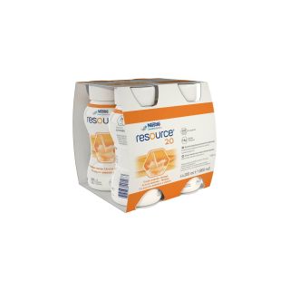 NESTLE Resource 2.0, aliment destinat unor scopuri medicale speciale cu aroma de ananas si mango, 4x200 ml