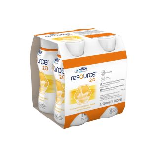 NESTLE Resource 2.0, aliment special, dietetic, cu vanilie, 4x200 ml