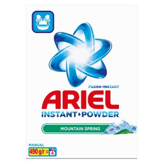 ARIEL Mountain Spring, detergent manual de rufe, pudra, 490 g