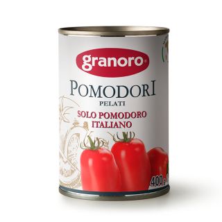 GRANORO Tomate intregi decojite, rosii intregi, 400 g