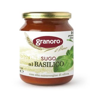GRANORO Sos de tomate, sos, cu busuioc, 370 g