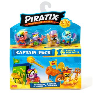 PIRATIX Golden Treasure Captain Pack, figurine