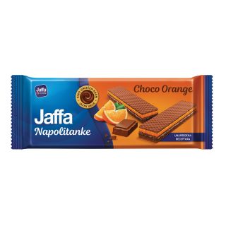 JAFFA WAFERS Napolitane, gustare, cu crema de portocale si ciocolata, 160 g