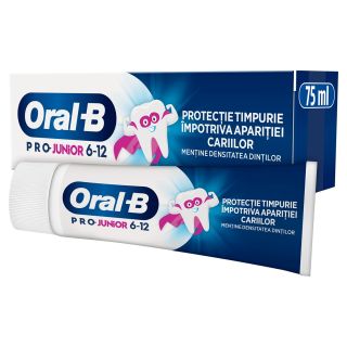 ORAL-B Pro Junior, pasta de dinti, pentru copii, 6-12 ani, 75 ml