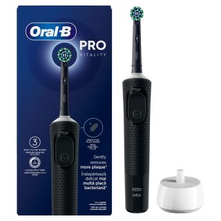 ORAL-B Vitality Pro, periuta de dinti electrica, 1 capat, 3 programe, Negru, 1 buc