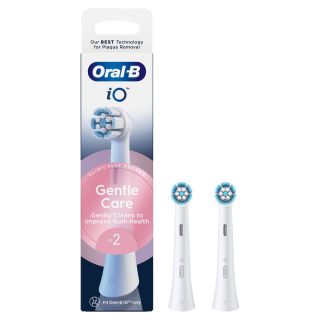 ORAL-B iO Gentle Care, rezerva periuta electrica, compatibile doar cu seria iO, Alb, 2 buc