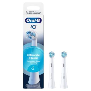 ORAL-B iO Ultimate Clean, rezerva periuta electrica, compatibile doar cu seria iO, Alb, 2 buc