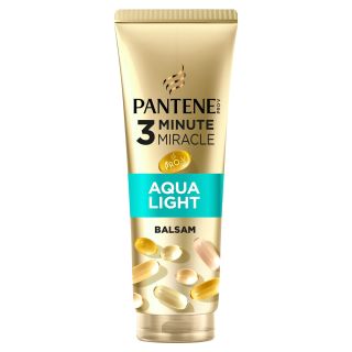 PANTENE Pro-V Aqualight 3 Minute Miracle, balsam de par, pentru par fin, 220 ml