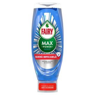 FAIRY Max Power Hygiene, detergent de vase, cu parfum de eucalipt, 0.73 l