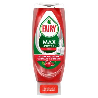 FAIRY Max Power Pomegranate, detergent de vase, cu parfum de rodie, 0.545 l