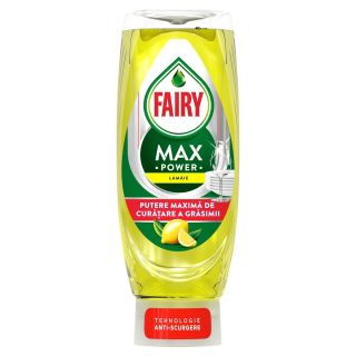 FAIRY Max Power Lemon, detergent de vase, cu parfum de lamaie, 0.545 l
