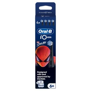 ORAL-B iO Kids, rezerva periuta electrica, Marvel Spiderman, negru, 4 buc
