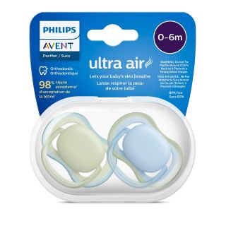 PHILIPS SCF085/21 Avent Ultra Air, suzeta, 0 - 6 luni, 2 buc