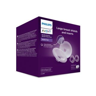 PHILIPS SCF552/11 Avent Hands-free, accesorii ingrijire bebe, protectii si insertii mari pentru sani, 4 buc