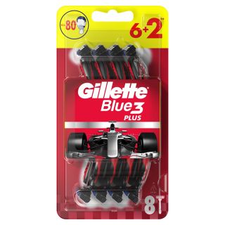 GILLETTE Blue III Plus Nitro, aparat de ras, 6+2 buc