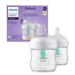PHILIPS Avent, set cadou 2 x biberon natural response + dispozitiv anticolici, 0 luni+, 125 ml