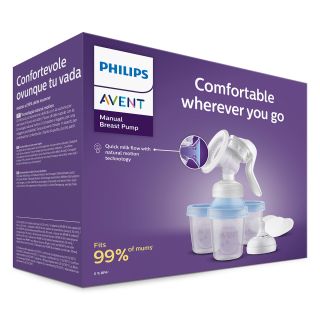 PHILIPS Avent, set pompa de san manuala si recipiente de stocare