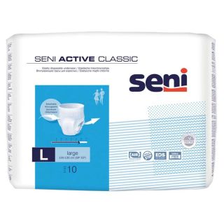 SENI Active Classic, scutece pentru adulti, tip chilot L, 10 buc