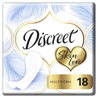DISCREET Skin Love, absorbante zilnice, Multiform, 18 buc