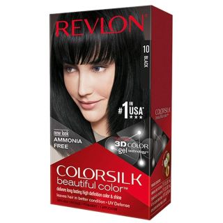 REVLON COLORSILK 10 Black, vopsea de par, 130 ml