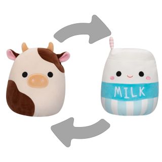 SQUISHMALLOWS, jucarie de plus, reversibila, cu 2 fete, 12 cm, 1 buc