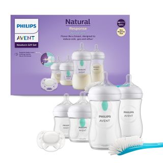 PHILIPS Avent, set cadou 4 x biberoane natural response + dispozitiv anticolici, 0 luni+
