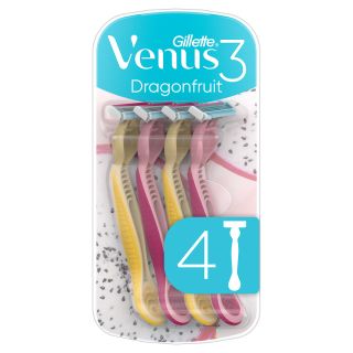 GILLETTE Venus 3 Dragonfruit, aparat de ras, pentru femei, 4 buc