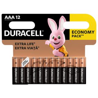 DURACELL Basic AAA, baterii, LR03, 12 buc