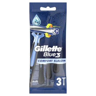 GILLETTE Blue III Slalom Comfort, aparat de ras, 3 buc